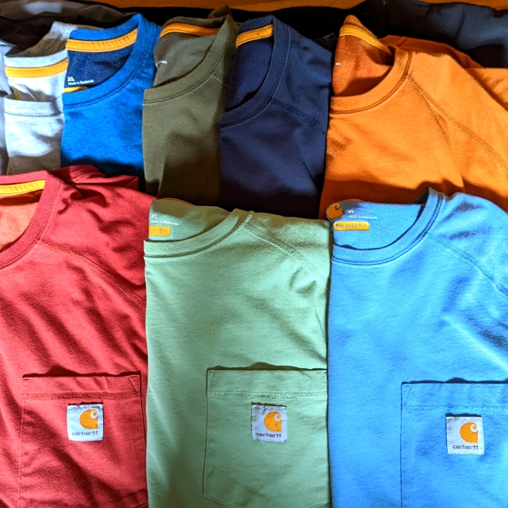 Lot of Carhartt Workforce short sleeve